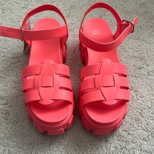 Wild Fable pink platform fisherman sandals